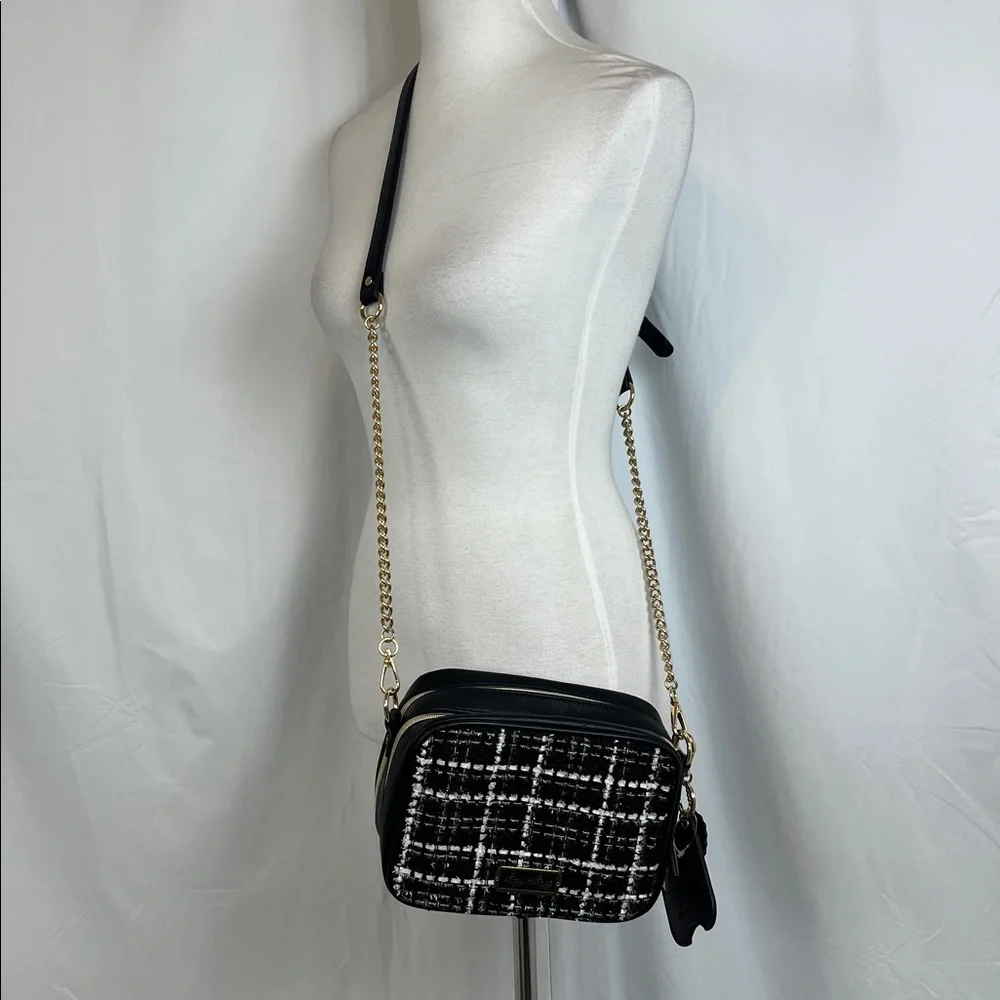 Itzy Ritzy The Double Take Crossbody Diaper Bag Kelly Tweed Classic Preppy Baby